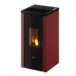Poêle à pellet Pegaso Vera bordeaux 7 kW