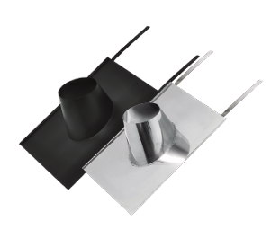 Solin en plomb 0-45º CONC BLACK Ø100/150