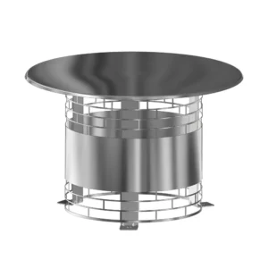 CHAPEAU PLUIE ROND ECRAN AV PE155/180 - INOX