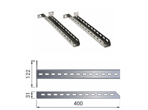 Support mural 15-68 mm DW 304 / DW 316 Ø150