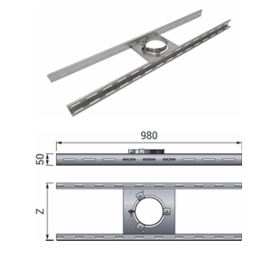 Support plancher DW 304 / DW 316 Ø150