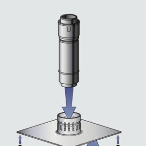 Adaptateur ajustable SW VT / SW VT PLUS / BOIS 2 mm à FLEX 316 Ø180